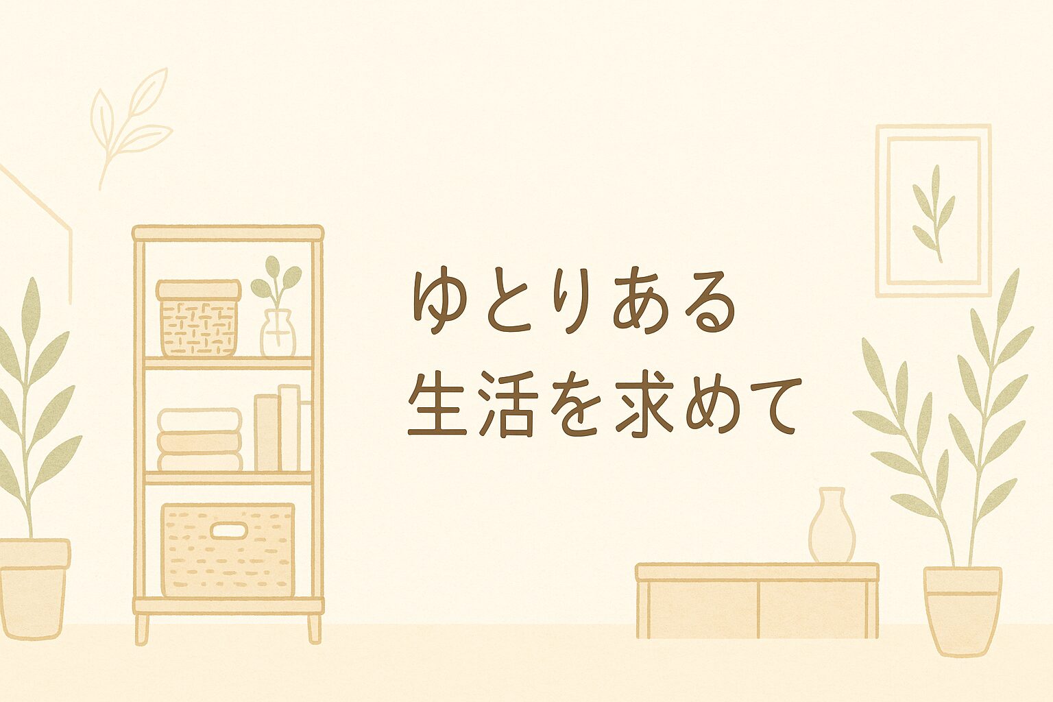 ゆとりある生活を求めて